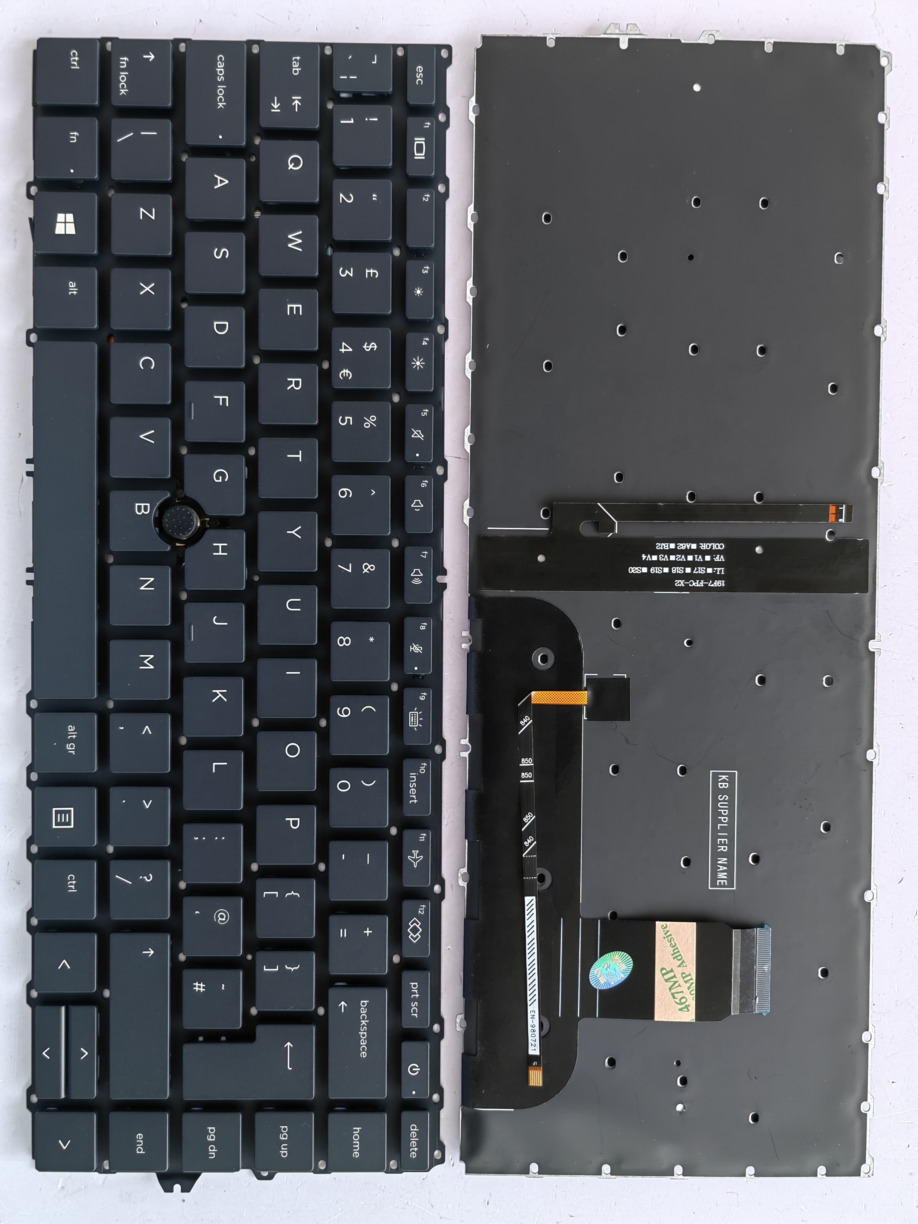 Picture of New Replacement Laptop Keyboard For HP 840G7/745G7/840G8/745G8/zbook firefly 14 G7 G8 BLACK With Point Backlit (OEM) Uk Layout
